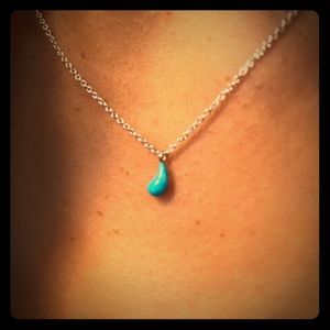 Tiffany Elsa Peretti Teardrop Necklace